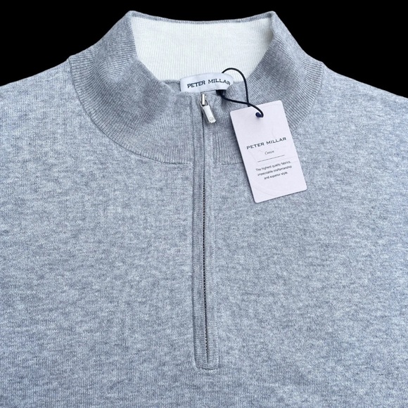 Peter Millar Crown Soft Cotton Blend Men’s Crest Quarter Zip Sweater NWT… - Picture 4 of 8